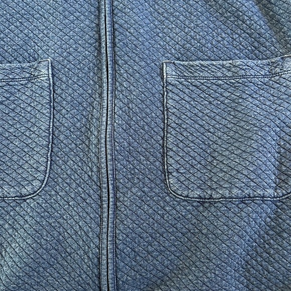 Pure Jill, indigo, denim color Zip up hoodie, lightweight jacket. Size XS - Picture 3 of 7